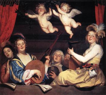 格裡特 範 弘索斯特 Concert On A Balcony 格裡特 範 弘索斯特 Concert On A Balcony